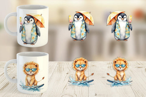 Mug Wrap Sunny Season Friends Sublimation artnoy 