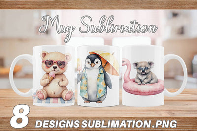 Mug Wrap Sunny Season Friends Sublimation artnoy 