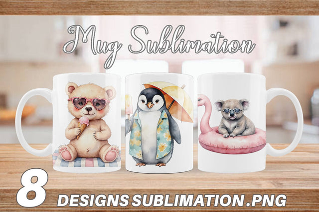Mug Wrap Sunny Season Friends Sublimation artnoy 