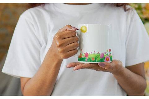 Mug Wrap Sunny Sky with Easter Sublimation artnoy 
