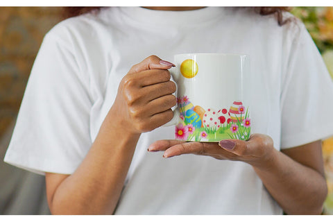 Mug Wrap Sunny Sky with Easter Sublimation artnoy 