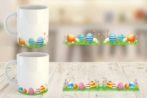 Mug Wrap Sunny Sky with Easter Sublimation artnoy 