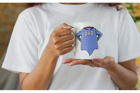Mug Wrap Super Dad Sublimation artnoy 