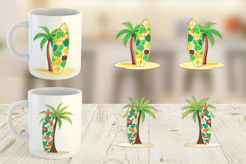Mug Wrap Surfboard Sublimation artnoy 