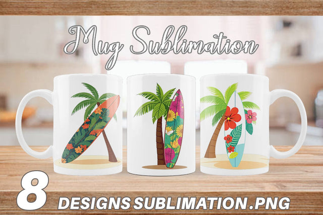 Mug Wrap Surfboard Sublimation artnoy 