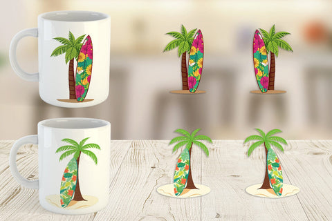 Mug Wrap Surfboard Sublimation artnoy 