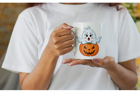 Mug Wrap Surprised Ghosts Sublimation artnoy 