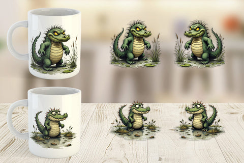 Mug Wrap Swamp Gator Sublimation artnoy 