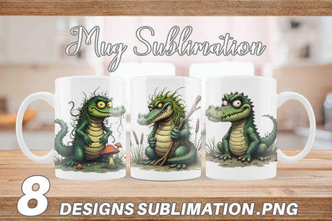 Mug Wrap Swamp Gator Sublimation artnoy 