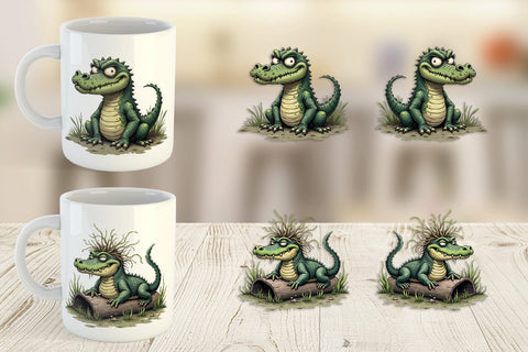 Mug Wrap Swamp Gator Sublimation artnoy 