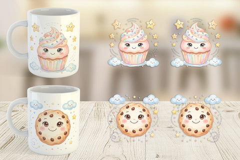 Mug Wrap Sweet Baby Treat Watercolor Sublimation artnoy 