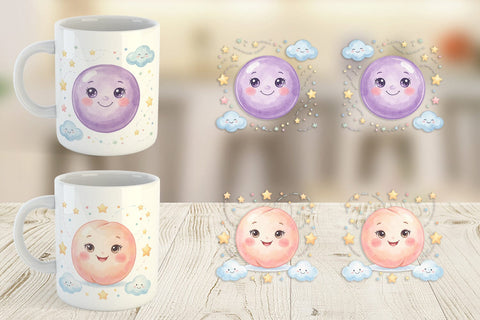 Mug Wrap Sweet Baby Treat Watercolor Sublimation artnoy 