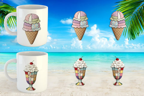 Mug Wrap Sweet Chilled Summer Stitches Sublimation artnoy 