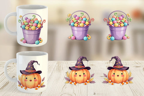 Mug Wrap Sweet Spooky Pastels Sublimation artnoy 