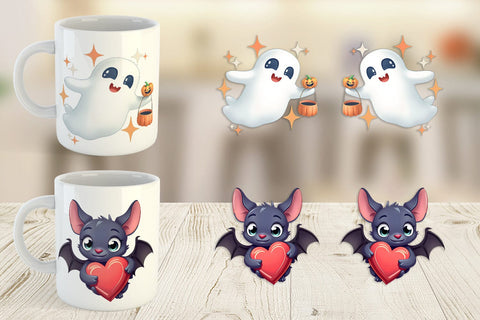 Mug Wrap Sweet Spooky Pastels Sublimation artnoy 