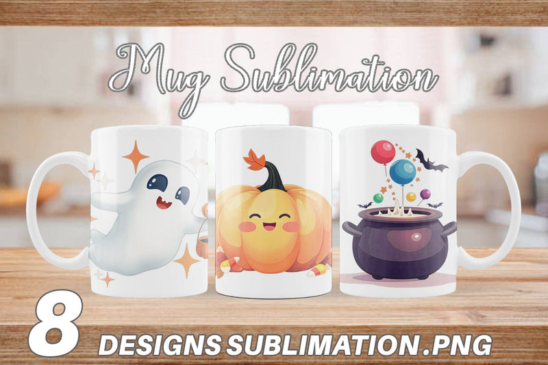 Mug Wrap Sweet Spooky Pastels Sublimation artnoy 