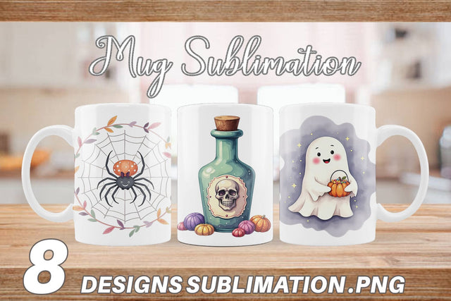 Mug Wrap Sweet Spooky Pastels Sublimation artnoy 