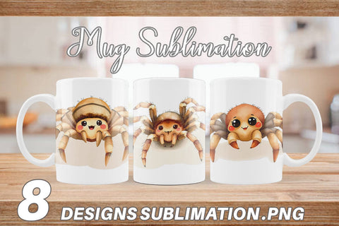 Mug Wrap Tarantula Wildlife Sublimation artnoy 