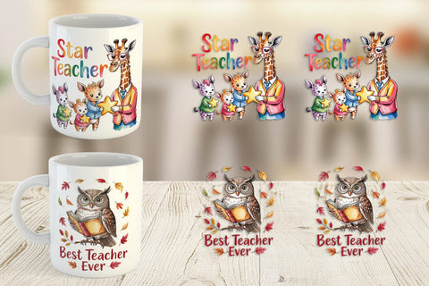 Mug Wrap Teacher Appreciation Sublimation artnoy 