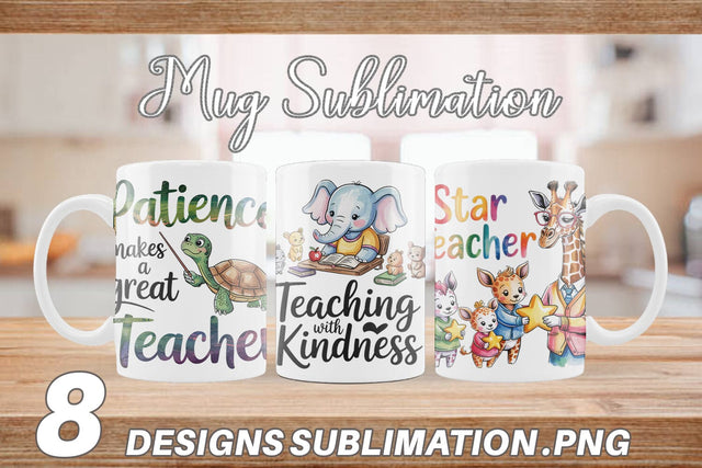 Mug Wrap Teacher Appreciation Sublimation artnoy 