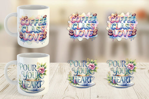 Mug Wrap Teacher Coffee Quotes Sublimation artnoy 