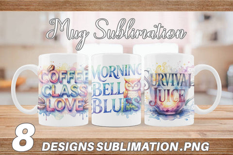 Mug Wrap Teacher Coffee Quotes Sublimation artnoy 