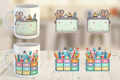 Mug Wrap Teacher Life Charm Sublimation artnoy 