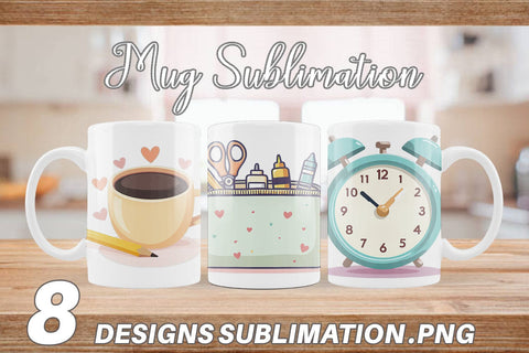 Mug Wrap Teacher Life Charm Sublimation artnoy 