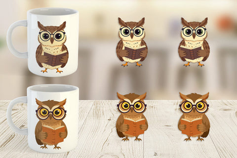 Mug Wrap Teacher Owl Sublimation artnoy 