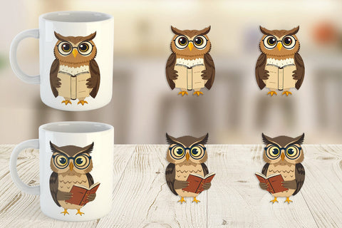 Mug Wrap Teacher Owl Sublimation artnoy 