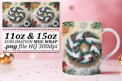 Mug wrap templates, perfect for DIY gifts and crafts! , Christmas Sublimation afrosvg 