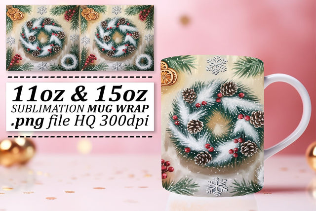 Mug wrap templates, perfect for DIY gifts and crafts! , Christmas Sublimation afrosvg 
