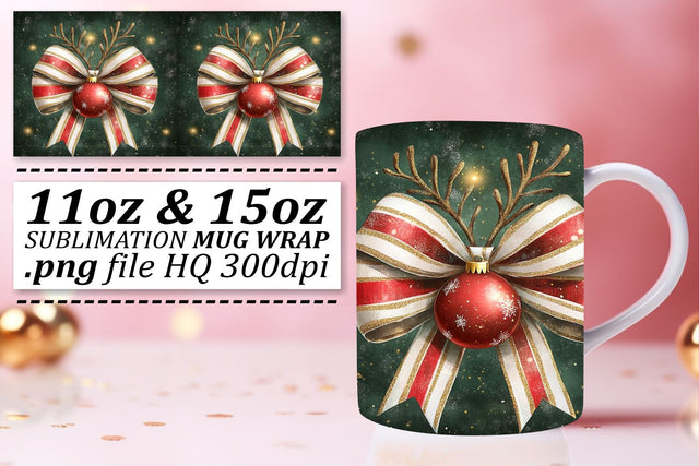 Mug wrap templates, perfect for DIY gifts and crafts! , Xmas Sublimation afrosvg 