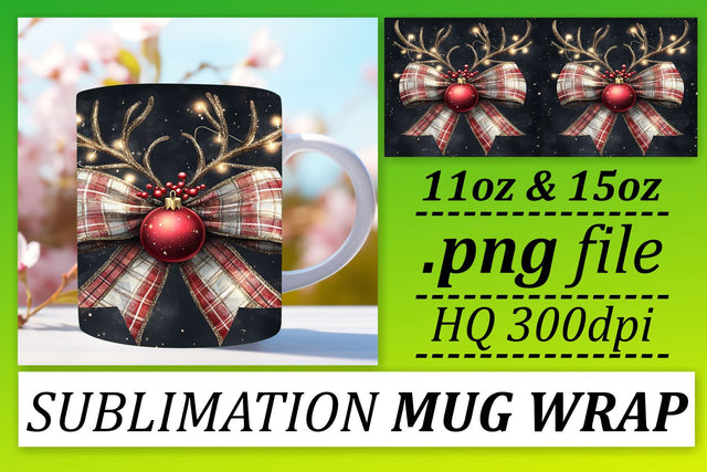Mug wrap templates, perfect for DIY gifts and crafts! , Xmas Sublimation afrosvg 