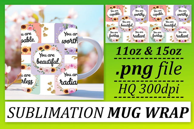 Mug wrap templates, perfect for your creative touch! , Quote Sublimation afrosvg 