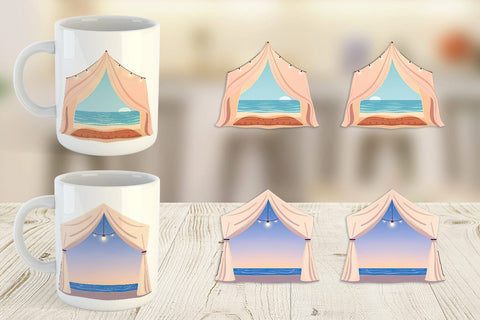 Mug Wrap Tent Sublimation artnoy 