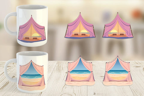 Mug Wrap Tent Sublimation artnoy 