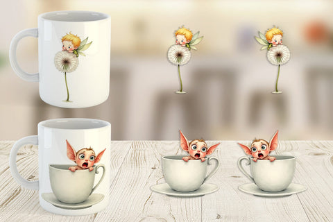 Mug Wrap Tiny Fantasy Trouble Sublimation artnoy 
