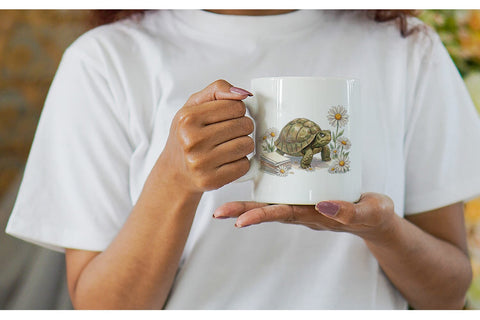 Mug Wrap Tired Boho Teacher Animal Watercolor Sublimation artnoy 
