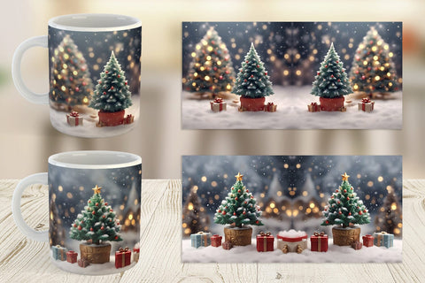 Mug Wrap Tree Christmas Sublimation artnoy 