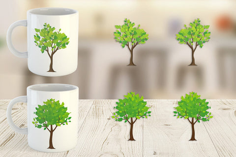 Mug Wrap Tree Sublimation artnoy 