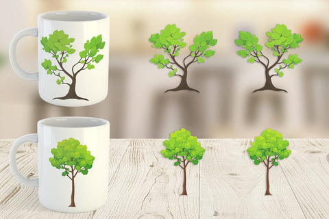 Mug Wrap Tree Sublimation artnoy 