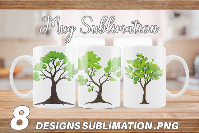 Mug Wrap Tree Sublimation artnoy 
