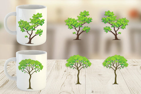 Mug Wrap Tree Sublimation artnoy 