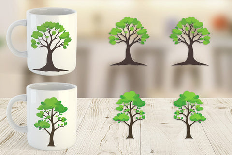 Mug Wrap Tree Sublimation artnoy 