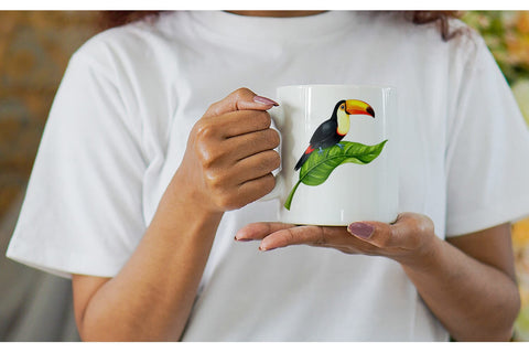 Mug Wrap Tropical Animals Watercolor Sublimation artnoy 