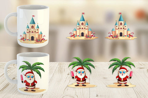 Mug Wrap Tropical July Christmas Sublimation artnoy 