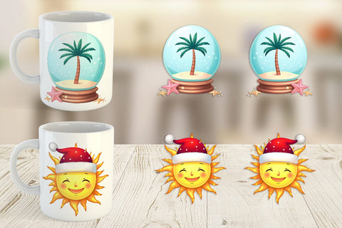 Mug Wrap Tropical July Christmas Sublimation artnoy 
