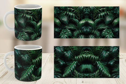 Mug Wrap Tropical Leaves Sublimation artnoy 