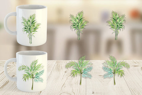 Mug Wrap Tropical Palms Sublimation artnoy 
